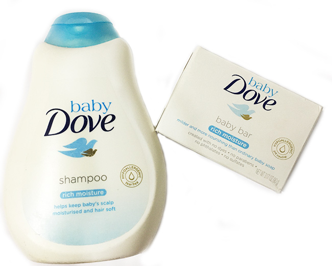 Dove Baby Soap Bar and Baby Shampoo